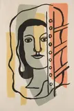 Fernand Léger, Tete de Femme, 1949 (S. 42), Color lithograph