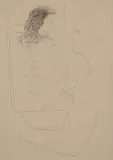 Pablo Picasso, PIENTRE DEVANT SON TABLEAU: FROM "LE CHEF D'OEUVRE INCONNU," 1927 (Bloch 92), edition of 340, Etching - Plate: 10 3/4 in. x 7 1/2 in