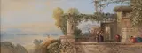 Edward M. Richardson, Castle and Bay of Baine, Watercolor