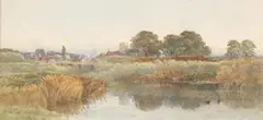 Goring and River Thames by Joseph John Jenkins, Watercolor, sold Jun 2005