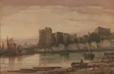 Chepstow Castle by Richard Henry Nibbs, Watercolor, offered Jun 2005