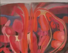 Guillermo Trujillo, Panorama, Oil pastel on paper
