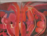 Guillermo Trujillo, Panorama, Oil pastel on paper