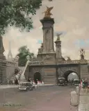 Jules Rene Herve, A Paris Trip with Nuns (Eiffel Tower in Distance)