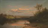 Hendrik Dirk Kruseman van Elten, The Housatonic River, Oil on canvas