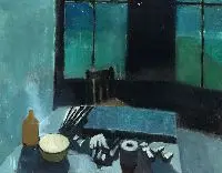 Joseph Scannell, Interior Scene, Oil on canvas