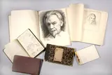 Stanislav Rembski, Six Sketchbooks, Various sizes, containing mostly pencil, some ink, sketches; face studies, portrait compositions, landscape sketches, some pages of journal notes