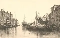 John Henry Bradley, Fondamenta Di Ponte Lungo, Engraving