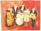 Toby Agostini, The Band, Color lithograph