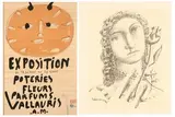 EXPOSITION POTERIES FLEURS PARFUMS VALLAURIS A.M., 1948, noted in French "original lithograph of Picasso" lower right by Pablo Picasso, Poster, sold Sep 2005