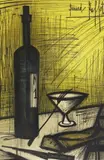 Bernard Buffet, Still Life with Wine Bottle