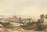 English School, View of Nuldroog from Hills