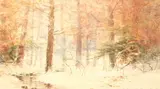 Du Bois Fenelon Hasbrouck, Winter Landscape, Watercolor