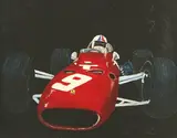 Joseph Wilder, Race Car, Oil on board