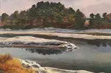 Francis Wenderoth Saunders, Rock Island, Watercolor on paper