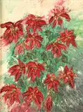 Untitled by David Burliuk, POINSETTIAS, oil on canvas, offered Sep 2005