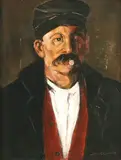 John Grabach, Italian Gentleman, Oil on panel