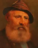 Bernd Funke, Jaergermeister, Oil on panel