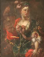 Untitled by Spanish School, JUDITH WITH HEAD OF HOLOFERNES, oil on canvas, sold Sep 2005