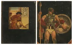 American Illustrators, MAN WITH SWORD BY WINDOW and GLADIATOR: TWO STUDIES, MAN WITH SWORD BY WINDOW and GLADIATOR: TWO STUDIES, oil on paperboard