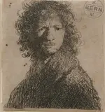 Rembrandt van Rijn, Self-Portrait, Etching