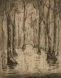 Elizabeth O'Neill Verner, Gum Swamp, Etching