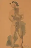 Chaim Gross, Standing Nude Model