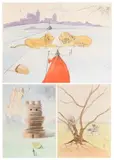 Salvador Dalí, 12 TRIBES OF ISRAEL: 13 PRINT PORTFOLIO, 1973, each print signed and numbered 117/195, lower margin, Drypoint etchings - Plate: 19 1/2 in. x 14 1/4 in.; Sheet: 25 1/2 in. x 19 1/2 in