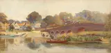 Walter H. Goldsmith, Village of Sonning-On -The-Thames, Watercolor