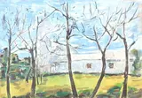 Vassily V. Meshkov, The Belfry in Tutaev (Near Moscow), Oil on canvas
