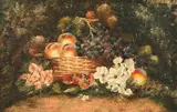 English School, Still Life with Basket of Fruit