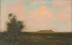 Julian Onderdonk, Meadow Lands, Oil on canvas under glass