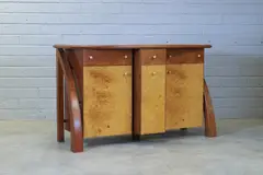 Andrew Varah, Burr maple and thuya wood inlaid sideboard