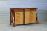 Andrew Varah, Burr maple and thuya wood inlaid sideboard