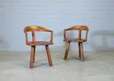 Christopher Faulkner, Pair of oak and elm elbow chairs