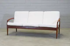 1960s by Kai Kristiansen, 1962, a 'Model 191' or 'Paper Knife' teak settee, sold Jul 2024