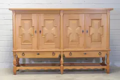 Danish oak sideboard by Henning (Henry) Kjaernulf, 1970s, sold Jul 2024