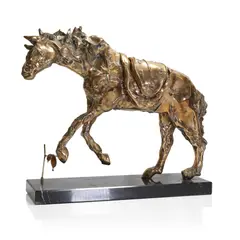 Salvador Dalí, 'Le Cheval à la Montre Molle (The Horse Saddled with Time)', 1980, gilt-bronze mounted on a marble plinth