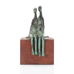 Two figures by Ramiz Barquet, patinated bronze, sold Apr 2024