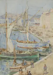 Henry Scott Tuke, Untitled, watercolour 36 x 26cm Provenance: With Spink & Son