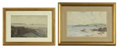 Henry Scott Tuke, Untitled, watercolour 17 x 25cm (2) Provenance: The private collection of the late Sir Donald Cory.