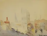 Claud Lovat Fraser, Untitled, watercolour 15.5 x 20cm Provenance: Ernest Brown & Phillips