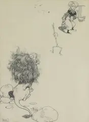 William Heath Robinson, Untitled, pen and ink 38 x 26cm