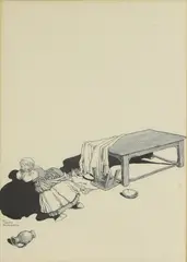 Untitled by William Heath Robinson, pen and ink 38 x 25.5cm, sold Apr 2024