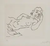 André Lhote, Untitled, Reclining nude etching
