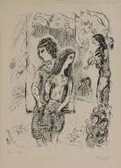 Untitled by Marc Chagall, 'Le Grand Cirque' lithograph, sold Apr 2024