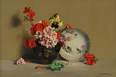 Lawrence Biddle, Untitled, oil on canvas 51 x 77cm
