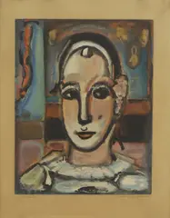 Untitled by Georges Rouault, 'Pierrot' aquatint in colours, sold Apr 2024