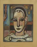 Georges Rouault, Untitled, 'Pierrot' aquatint in colours