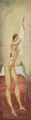 Albert Victor Ormsby Wood, Untitled, mixed media on board 83 x 22cm